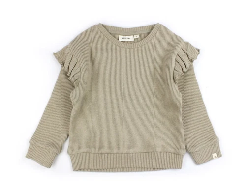 Lil Atelier travertine melange strik top